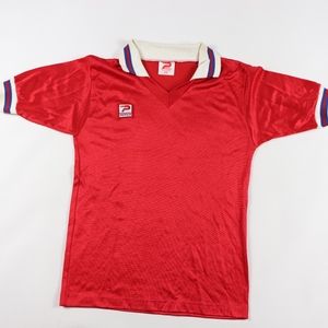 80s Patrick Mens Small Spell Out Soccer Jersey